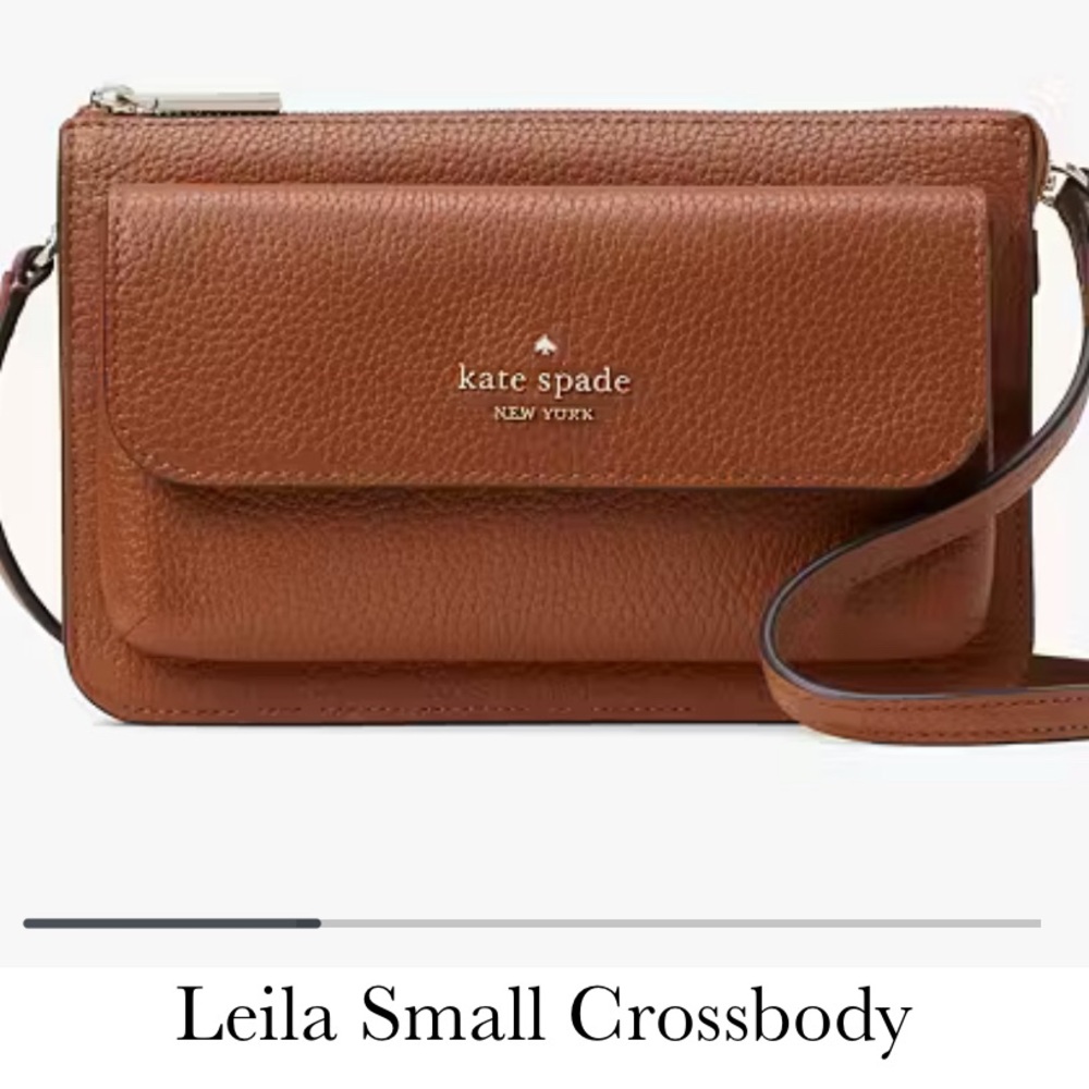 kate spade Tan Leather Clutch Wristlet